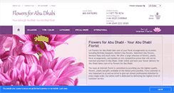 Desktop Screenshot of flowers4abudhabi.com