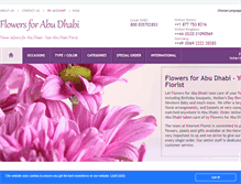 Tablet Screenshot of flowers4abudhabi.com
